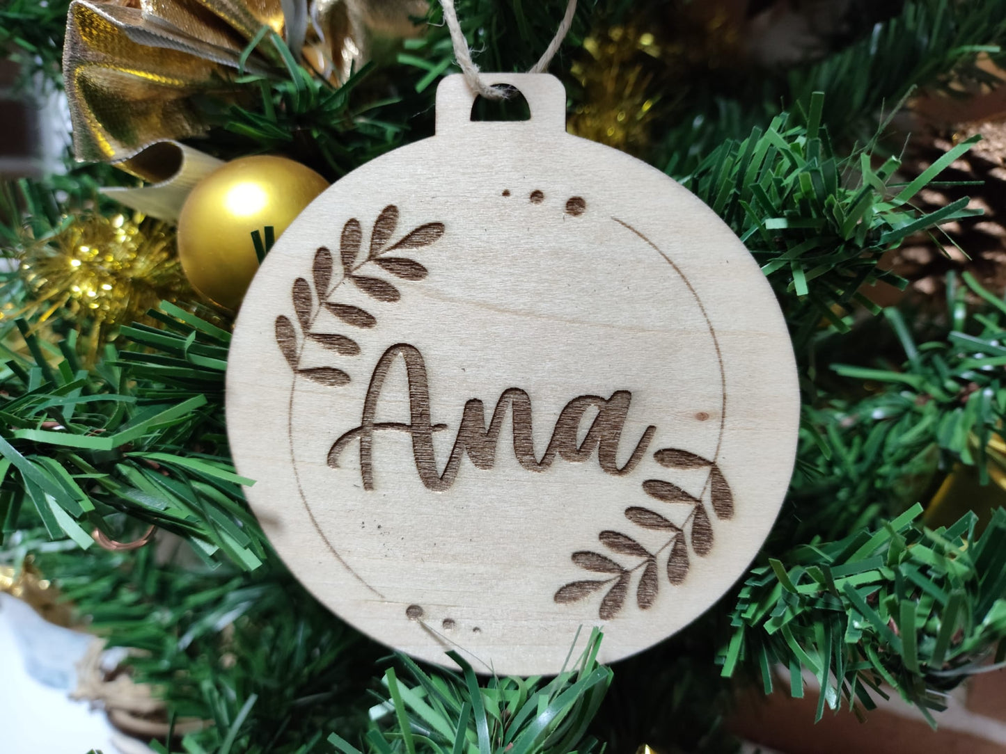 Bola de navidad personalizada con nombre
