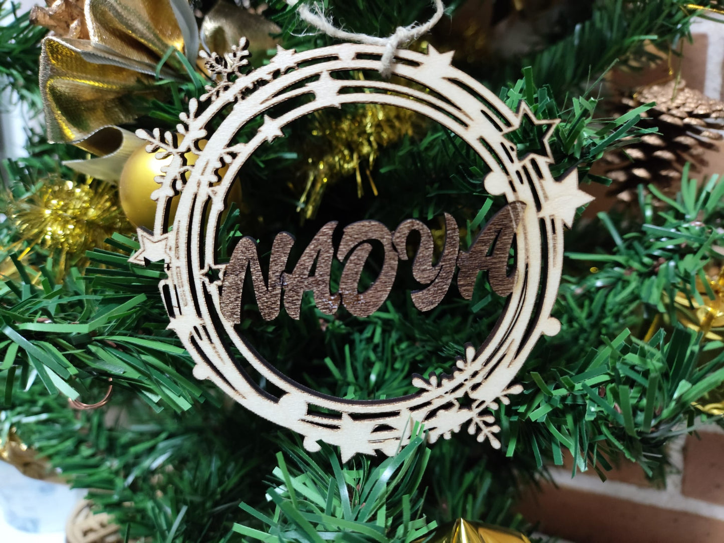 Bola de navidad personalizada estrellas