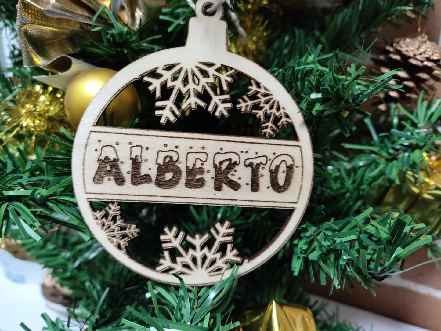 Bola de navidad personalizada snow