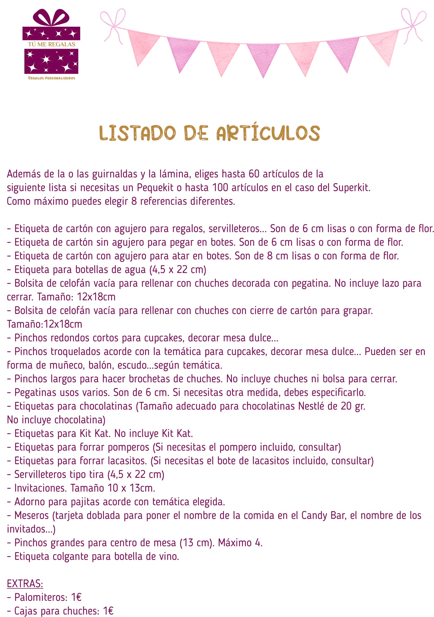 Kit de papelería para fiestas "Volvoreta"